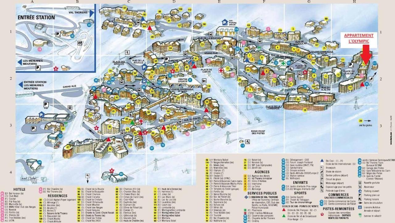 Olympic, Appartement Renove, Au Pied Des Pistes Val Thorens Eksteriør billede